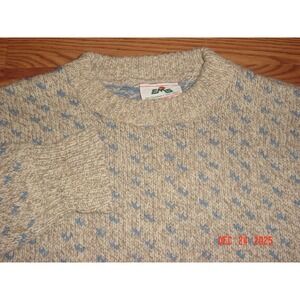 VINTAGE Eastern Mountain Sports Wool Blend Sweater Outdoor Fisherman Men's Small